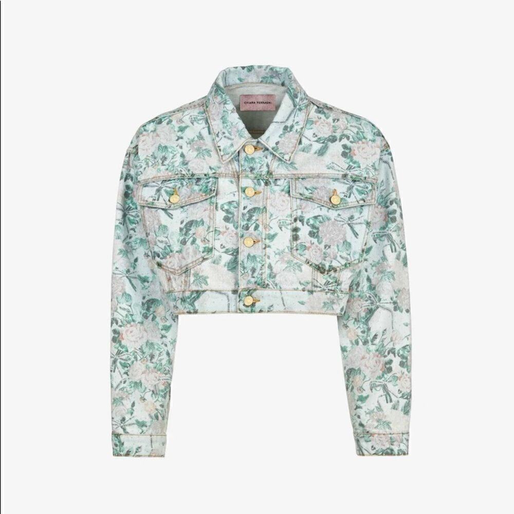 Buffalo David Bitton NWT Floral Studded Crop Denim Cowboy Rodeo Western Boho S